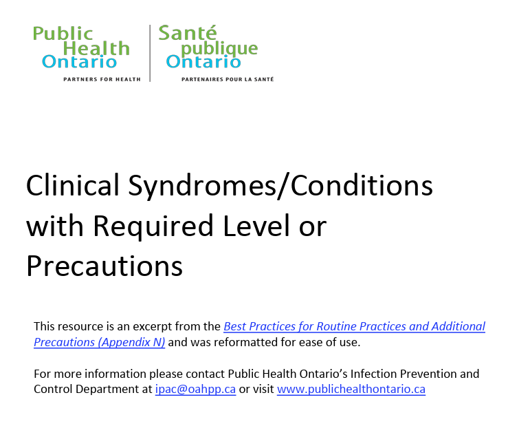 Clinical Syndromes
