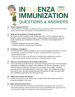 Influenza Q&A