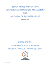 Grey Bruce Situational Assessment