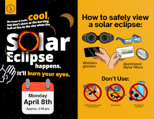 Solar eclipse poster