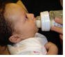 Feeding baby with bottle
