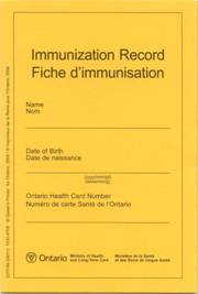 Immunization Yellow Card